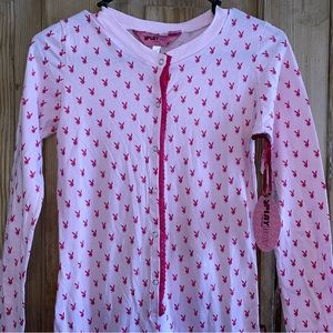 NWT PLAYBOY Vintage Pink Pajama Onesie